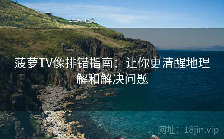 菠萝TV像排错指南：让你更清醒地理解和解决问题