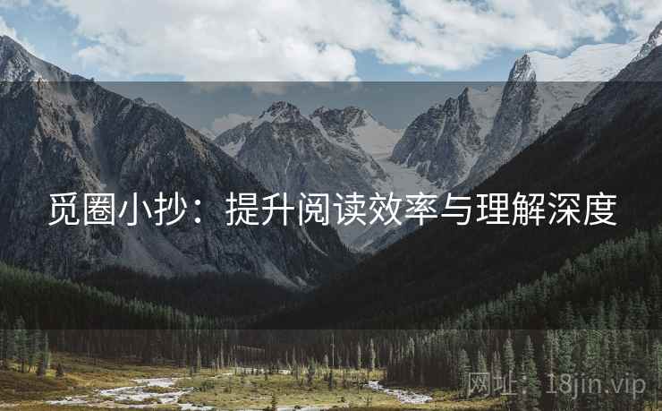 觅圈小抄:提升阅读效率与理解深度