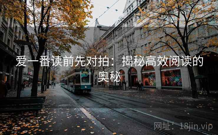 爱一番读前先对拍:揭秘高效阅读的奥秘