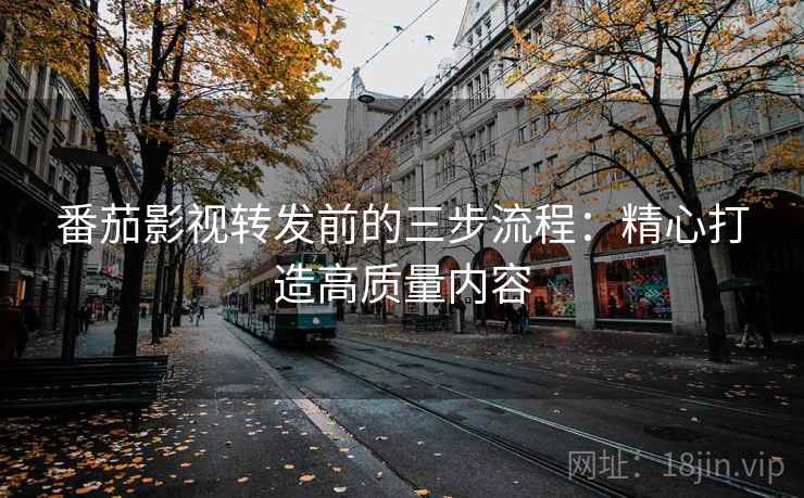 番茄影视转发前的三步流程:精心打造高质量内容