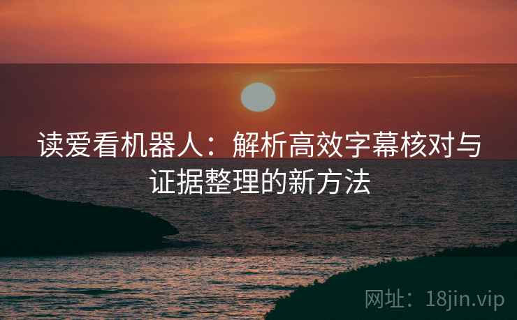 读爱看机器人：解析高效字幕核对与证据整理的新方法